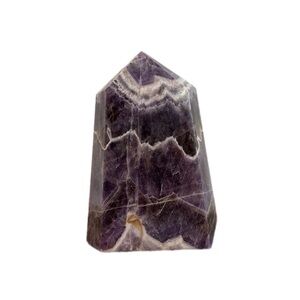 Chevron Prism purple Amethyst Tower-5” tall